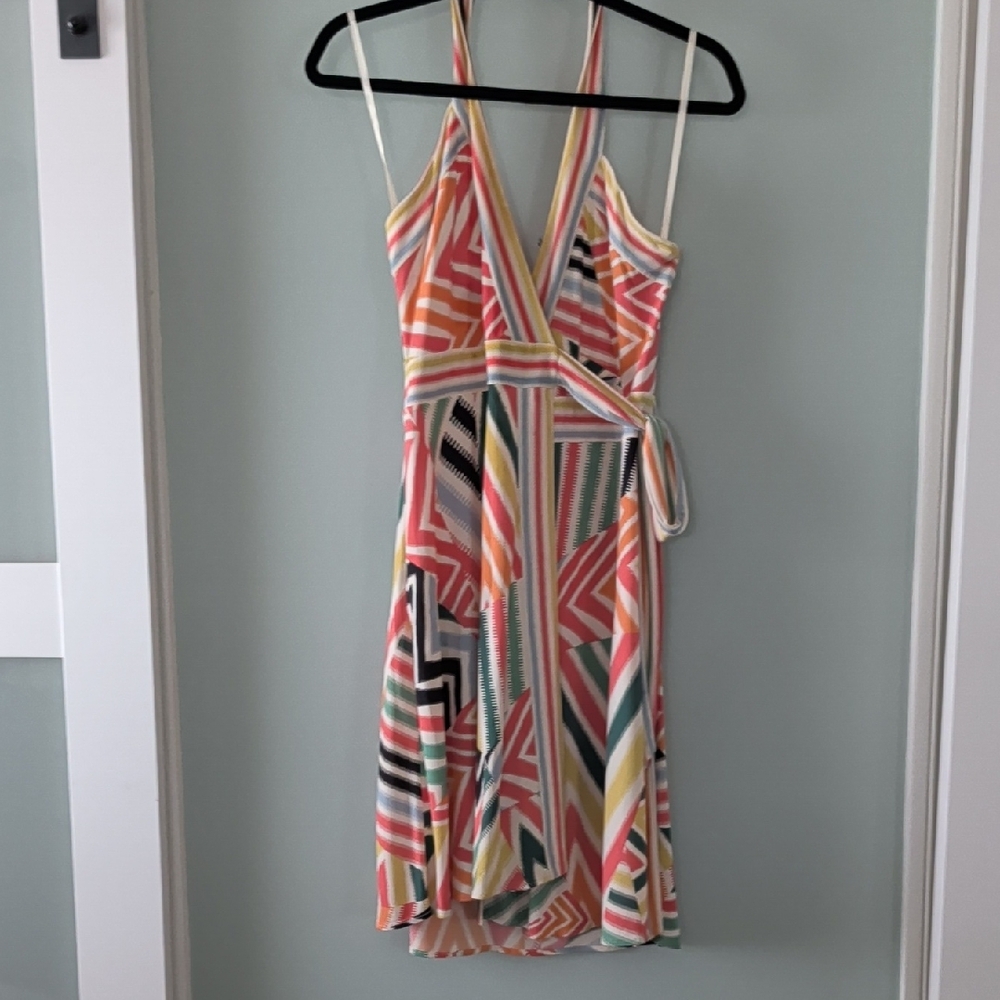 BCBGMaxAzria Colorful Striped Mini Dress